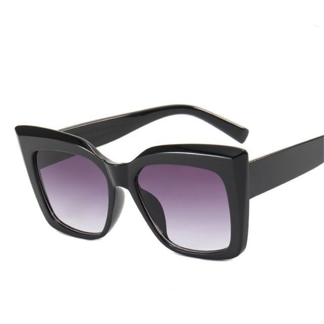 Spotted & Fabulous Oversized Cat-Eye Sunglasses