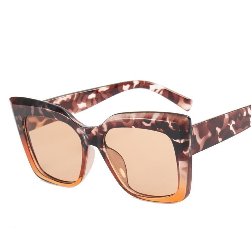Spotted & Fabulous Oversized Cat-Eye Sunglasses