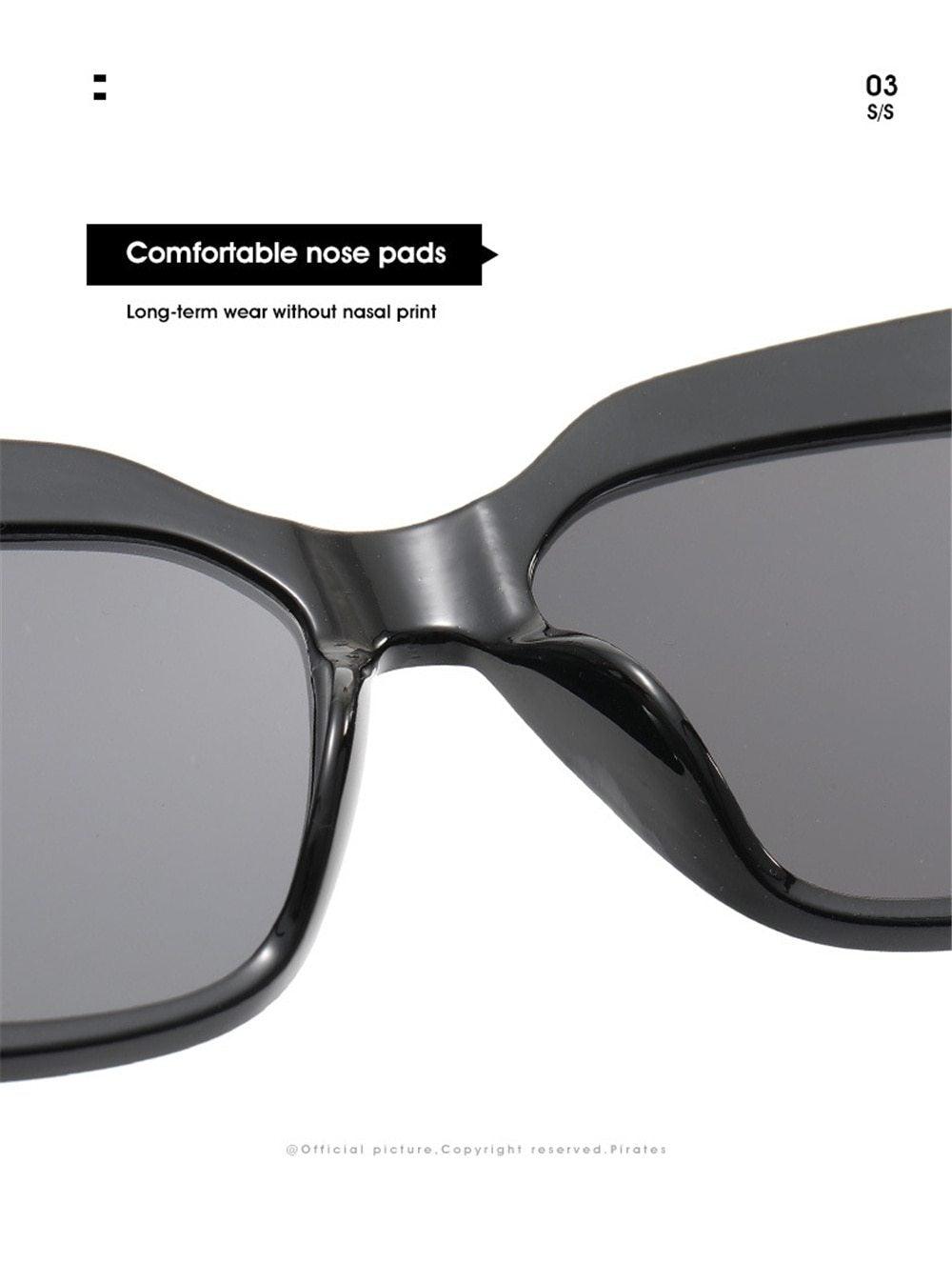 Spotted & Fabulous Oversized Cat-Eye Sunglasses