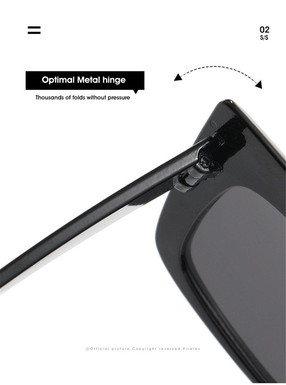 Spotted & Fabulous Oversized Cat-Eye Sunglasses