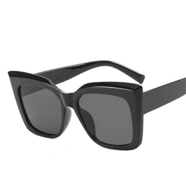 Spotted & Fabulous Oversized Cat-Eye Sunglasses