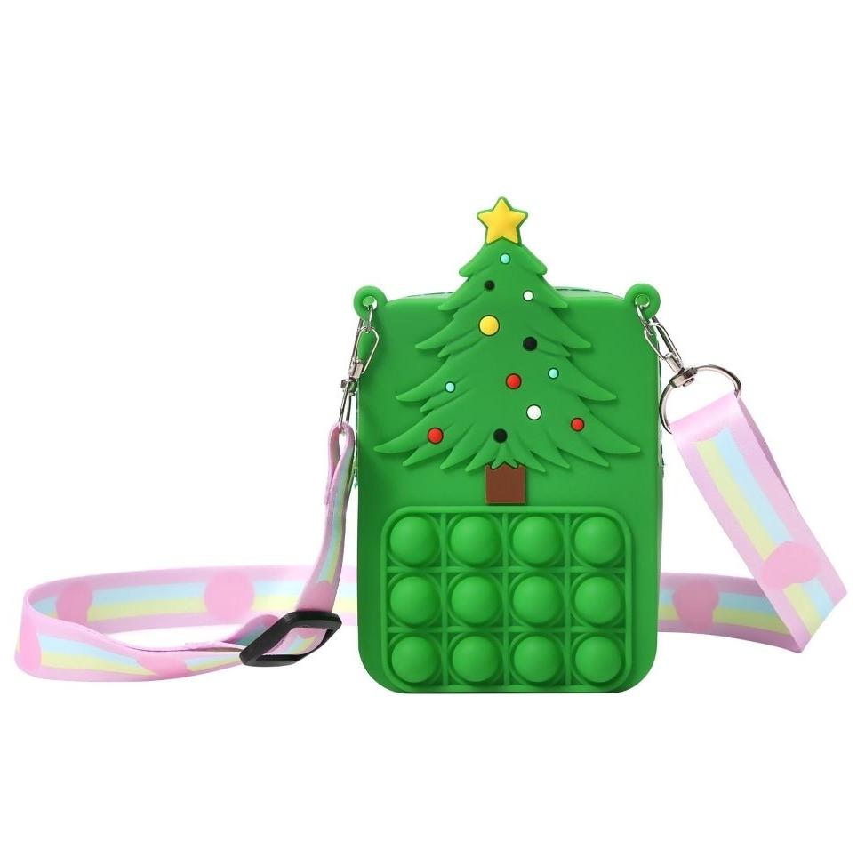 Christmas Bubble Pop Fidget Crossbody Bag
