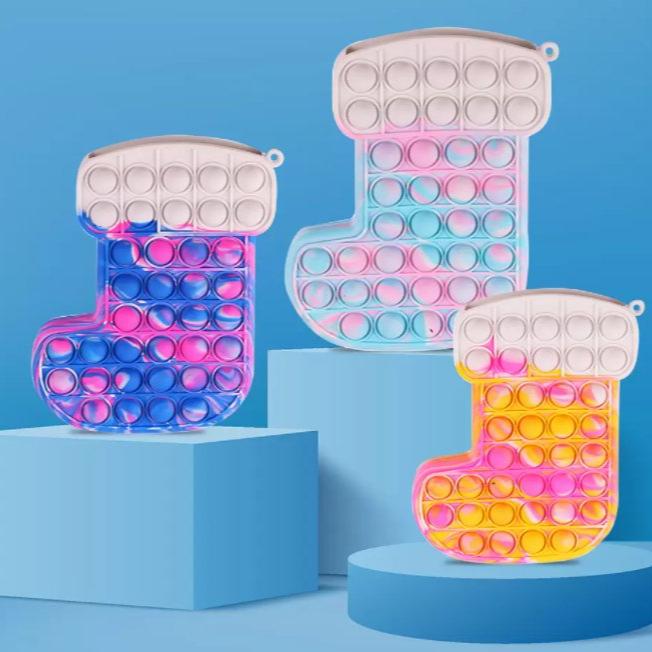Christmas Stocking Bubble Pop Fidget Toy