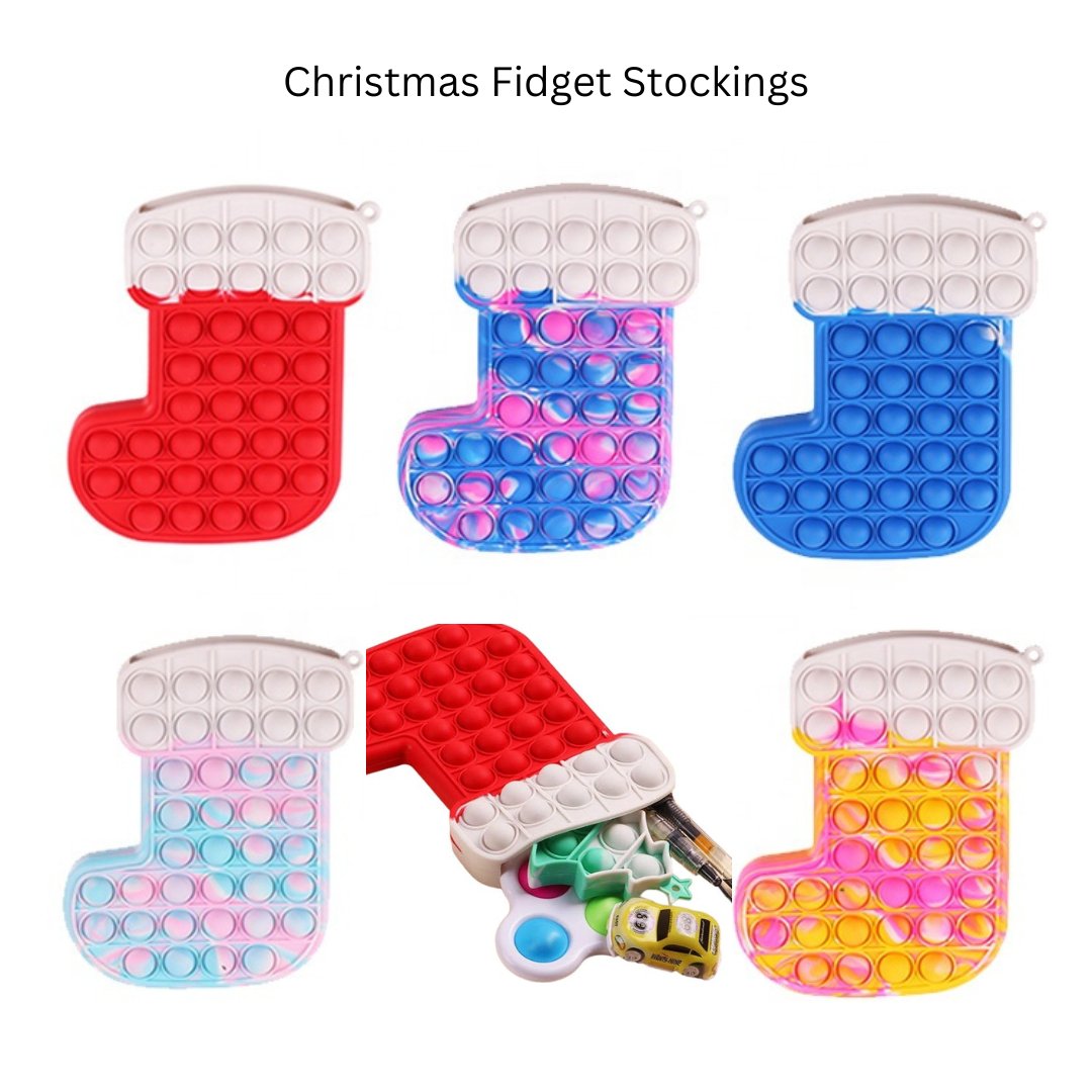 Christmas Stocking Bubble Pop Fidget Toy