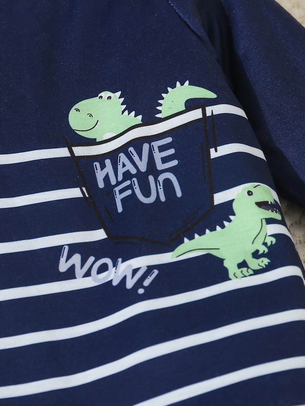 Little Dino 3-Piece Baby Boy Romper Set