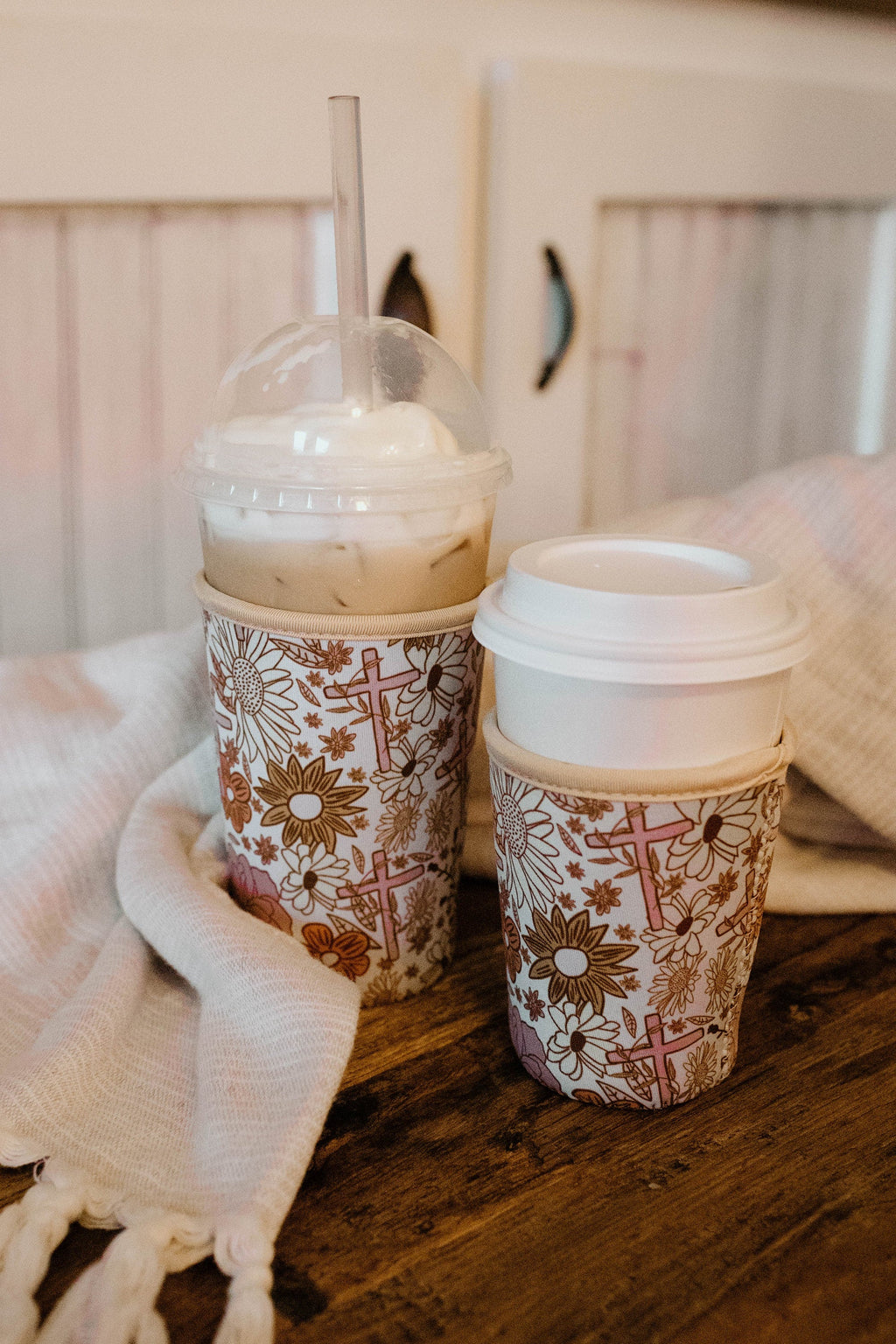 Vintage Blooms | Floral Coffee Cup Sleeve