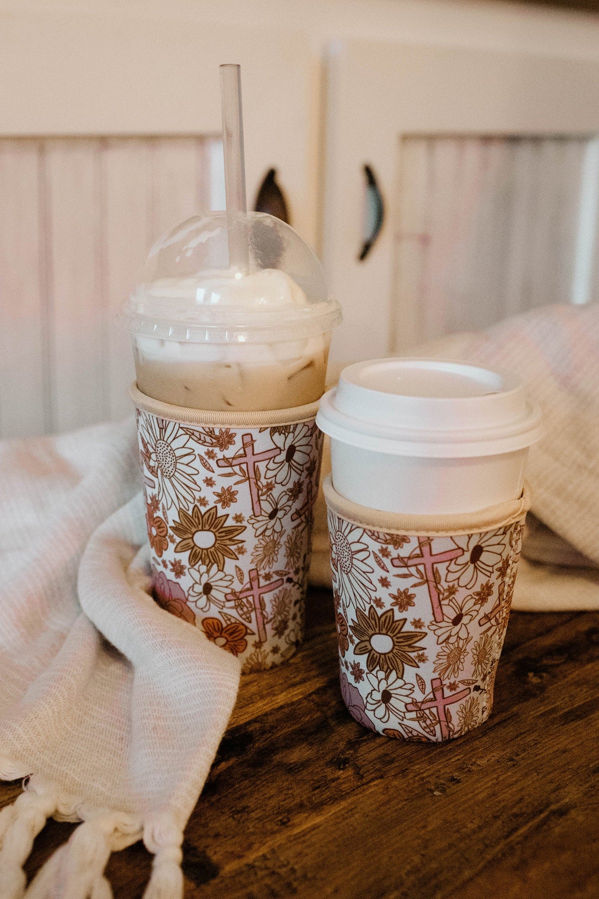 Vintage Blooms | Floral Coffee Cup Sleeve