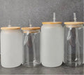 Clear Glass Iced Coffee Cup | Bamboo Lid & Straw