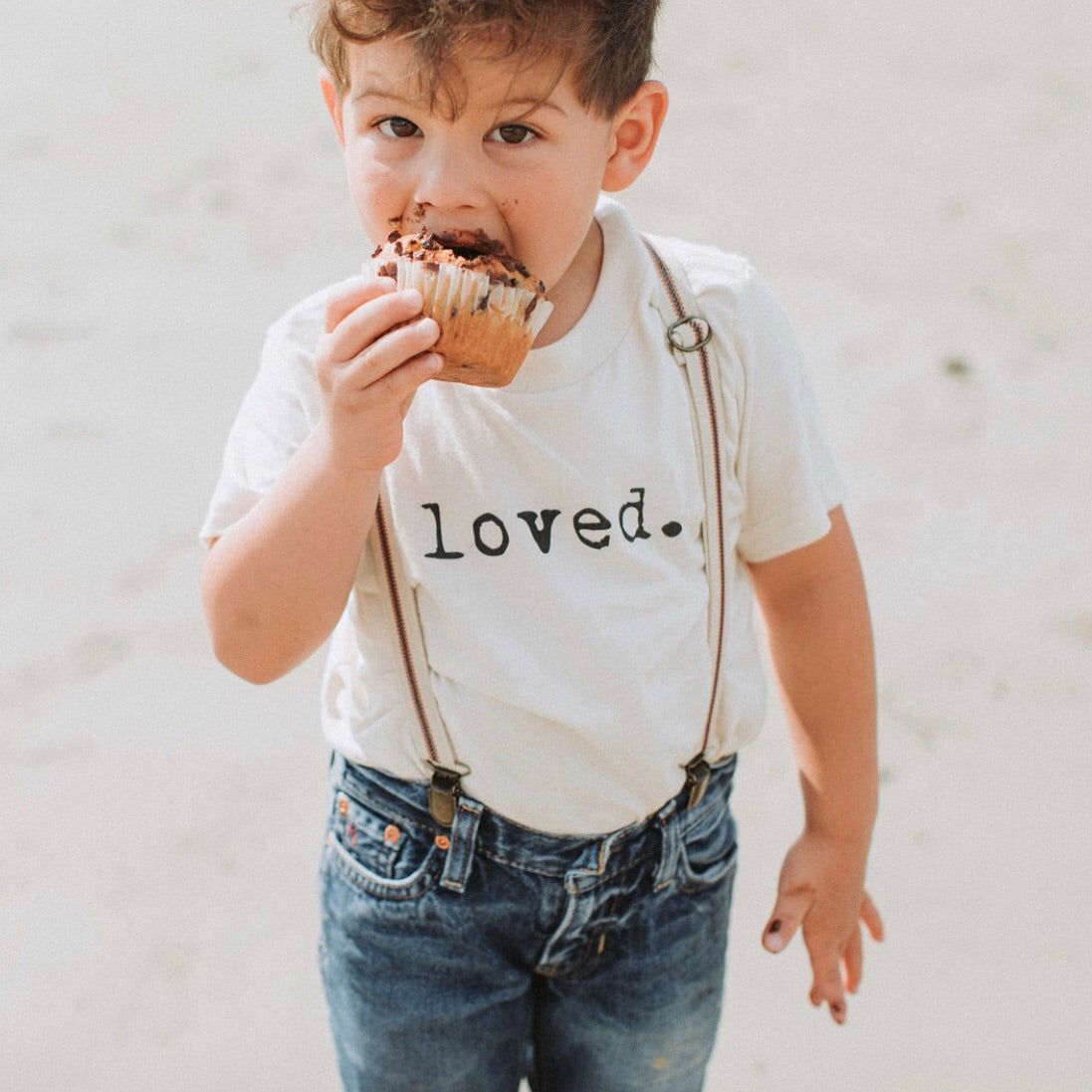 Beautifully Spotted™ Loved Organic Kids T-Shirt
